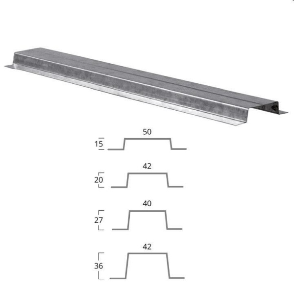 PROFILO ZINCATO A OMEGA 27/40 ML.3