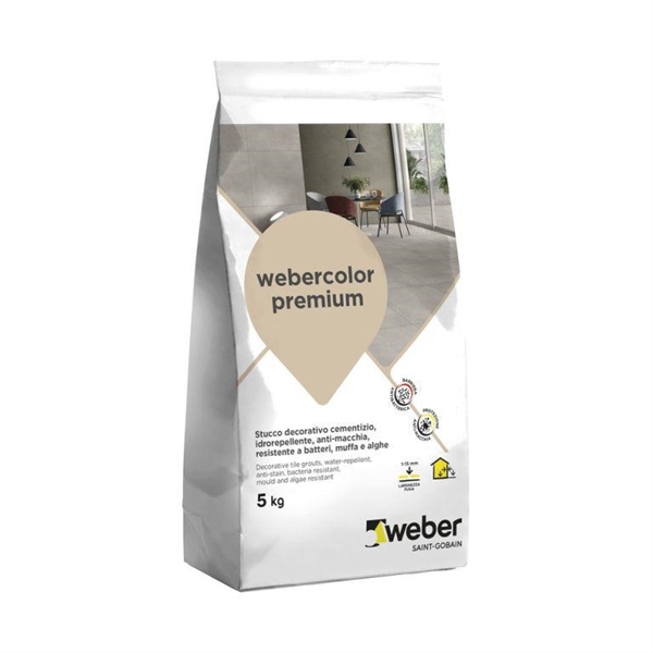 WEBERCOLOR PREMIUM COL 200 TORTORA KG.5 DA 0-15mm